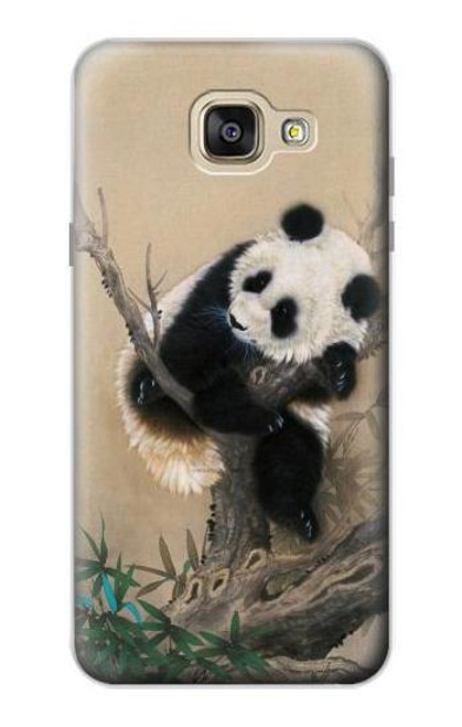 W2210 Panda Fluffy Art Painting Hard Case and Leather Flip Case For Samsung Galaxy A5 (2016)