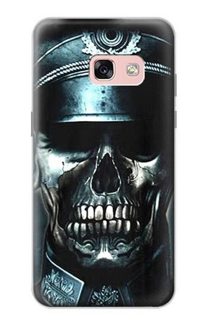 W0754 Skull Soldier Zombie Hard Case and Leather Flip Case For Samsung Galaxy A3 (2017)