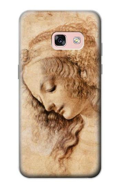 W1045 Leonardo da Vinci Woman's Head Hard Case and Leather Flip Case For Samsung Galaxy A3 (2017)