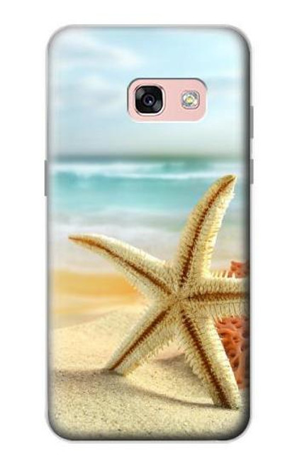 W1117 Starfish on the Beach Hard Case and Leather Flip Case For Samsung Galaxy A3 (2017)