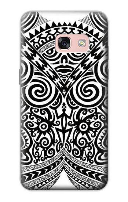 W1655 Maori Tattoo Hard Case and Leather Flip Case For Samsung Galaxy A3 (2017)