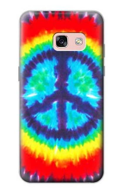 W1870 Tie Dye Peace Hard Case and Leather Flip Case For Samsung Galaxy A3 (2017)