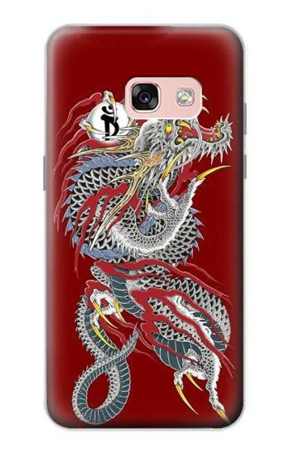 W2104 Yakuza Dragon Tattoo Hard Case and Leather Flip Case For Samsung Galaxy A3 (2017)