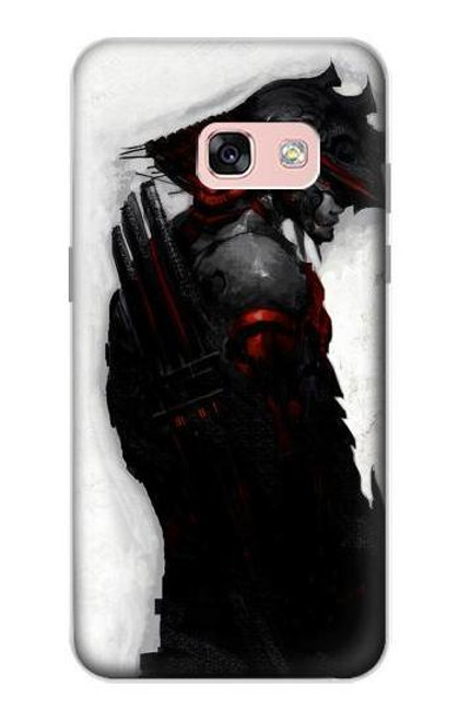 W2111 Dark Samurai Hard Case and Leather Flip Case For Samsung Galaxy A3 (2017)