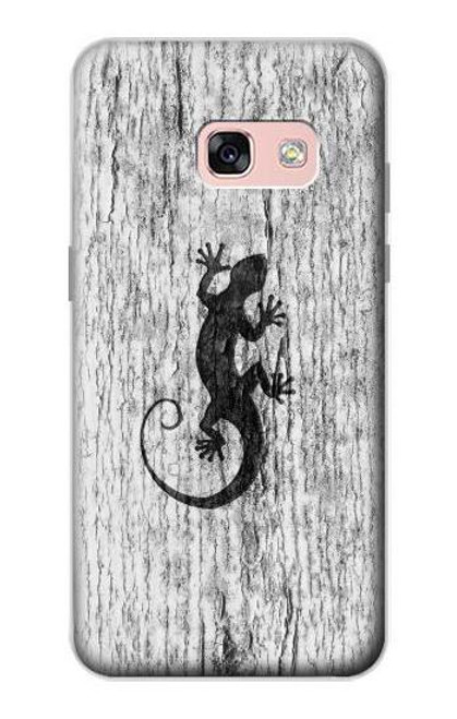 W2446 Gecko Wood Graphic Printed Hard Case and Leather Flip Case For Samsung Galaxy A3 (2017)