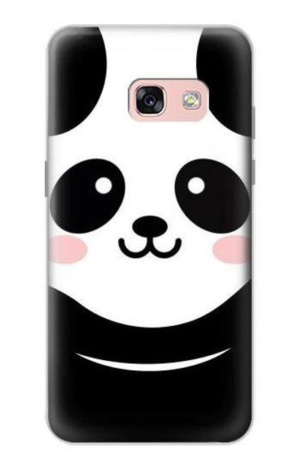 W2662 Cute Panda Cartoon Hard Case and Leather Flip Case For Samsung Galaxy A3 (2017)