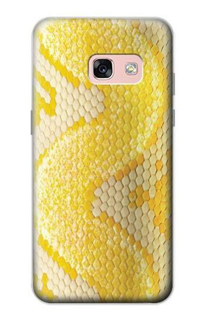 W2713 Yellow Snake Skin Graphic Printed Hard Case and Leather Flip Case For Samsung Galaxy A3 (2017)