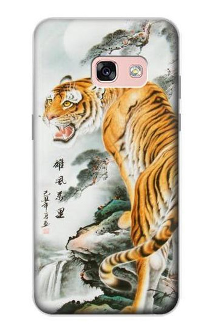 W2750 Oriental Chinese Tiger Painting Hard Case and Leather Flip Case For Samsung Galaxy A3 (2017)