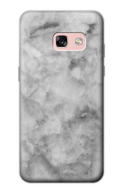W2845 Gray Marble Texture Hard Case and Leather Flip Case For Samsung Galaxy A3 (2017)