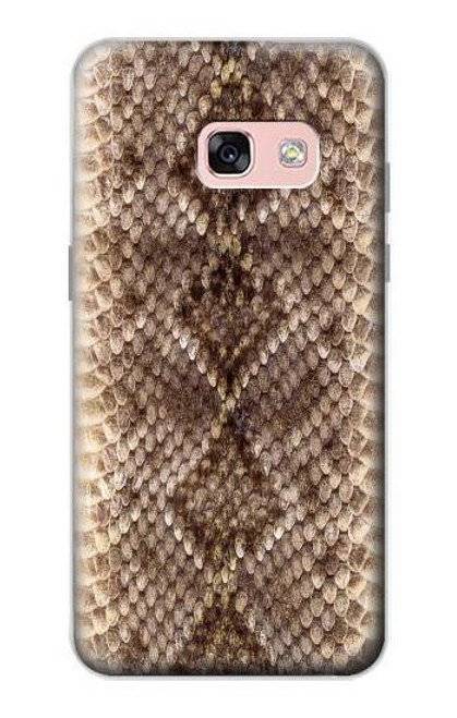 W2875 Rattle Snake Skin Graphic Printed Hard Case and Leather Flip Case For Samsung Galaxy A3 (2017)