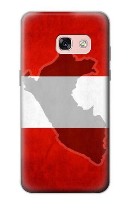 W3018 Peru Flag Hard Case and Leather Flip Case For Samsung Galaxy A3 (2017)