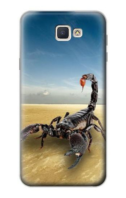 W0150 Desert Scorpion Hard Case and Leather Flip Case For Samsung Galaxy J7 Prime