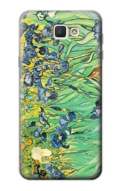 W0210 Van Gogh Irises Hard Case and Leather Flip Case For Samsung Galaxy J7 Prime