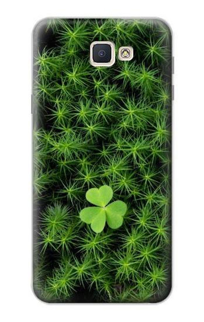 W0358 Clover Lucky Leaf Hard Case and Leather Flip Case For Samsung Galaxy J7 Prime