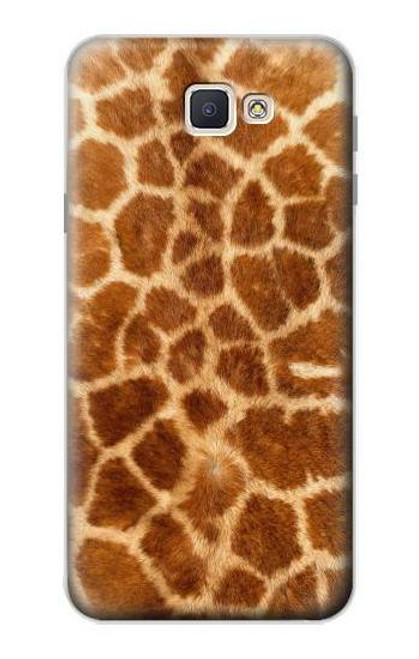 W0422 Giraffe Skin Hard Case and Leather Flip Case For Samsung Galaxy J7 Prime