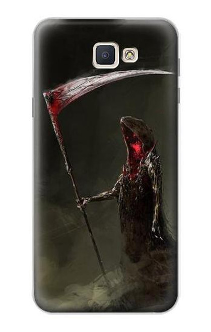 W1319 Grim Reaper Death Scythe Hard Case and Leather Flip Case For Samsung Galaxy J7 Prime