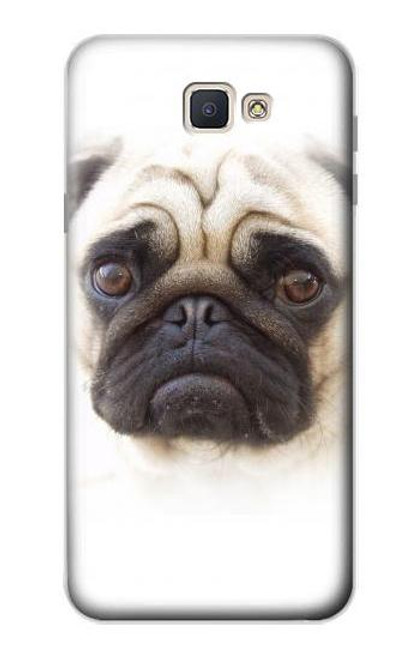 W1852 Pug Dog Hard Case and Leather Flip Case For Samsung Galaxy J7 Prime