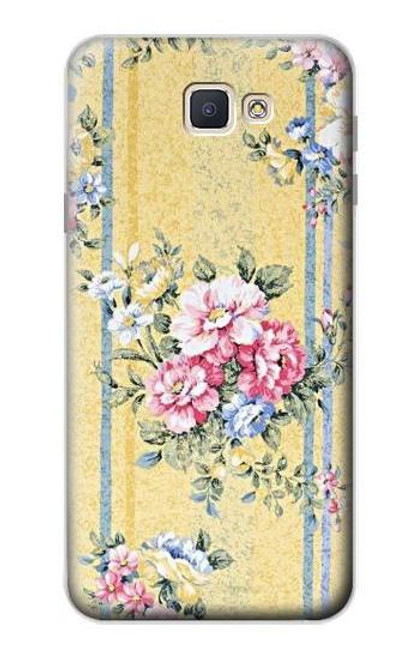 W2229 Vintage Flowers Hard Case and Leather Flip Case For Samsung Galaxy J7 Prime