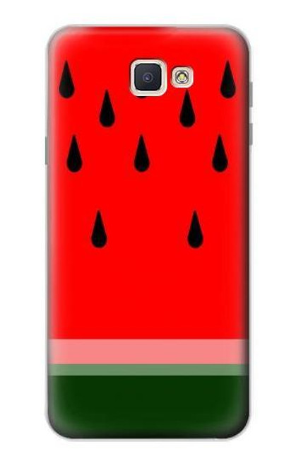 W2403 Watermelon Hard Case and Leather Flip Case For Samsung Galaxy J7 Prime