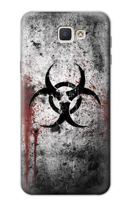 W2440 Biohazards Biological Hazard Hard Case and Leather Flip Case For Samsung Galaxy J7 Prime