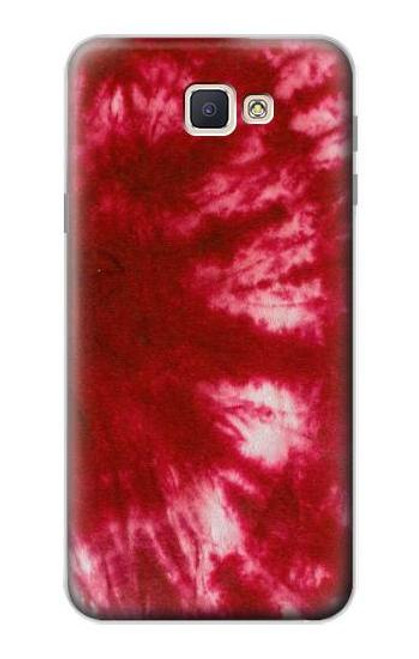 W2480 Tie Dye Red Hard Case and Leather Flip Case For Samsung Galaxy J7 Prime