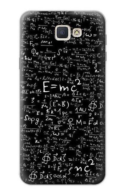 W2574 Mathematics Physics Blackboard Equation Hard Case and Leather Flip Case For Samsung Galaxy J7 Prime