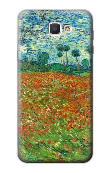 W2681 Field Of Poppies Vincent Van Gogh Hard Case and Leather Flip Case For Samsung Galaxy J7 Prime