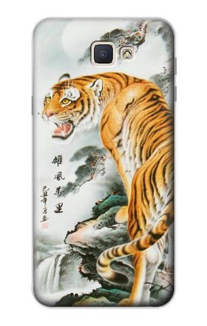 W2750 Oriental Chinese Tiger Painting Hard Case and Leather Flip Case For Samsung Galaxy J7 Prime