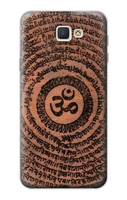 W2874 Om Symbol Tattoo Hard Case and Leather Flip Case For Samsung Galaxy J7 Prime