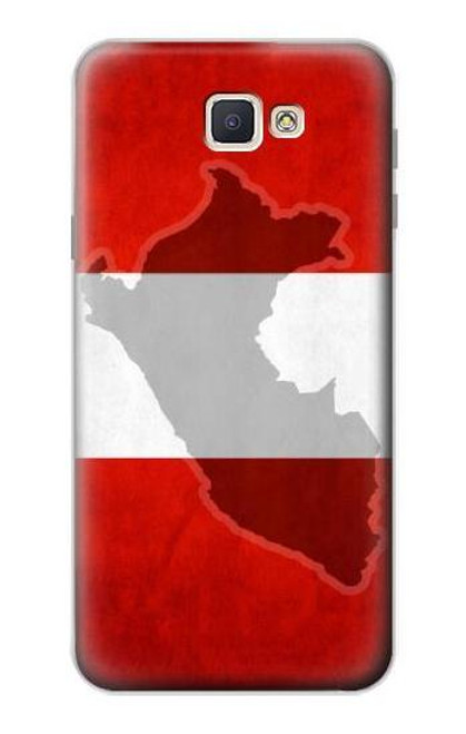 W3018 Peru Flag Hard Case and Leather Flip Case For Samsung Galaxy J7 Prime