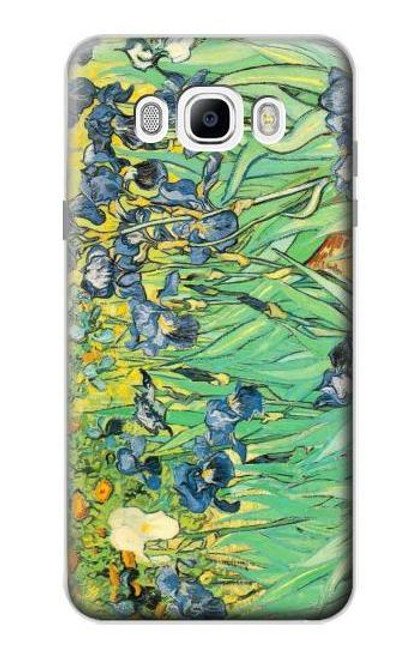 W0210 Van Gogh Irises Hard Case and Leather Flip Case For Samsung Galaxy J7 (2016)