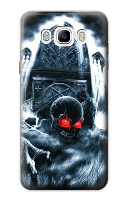 W0297 Zombie Dead Man Hard Case and Leather Flip Case For Samsung Galaxy J7 (2016)