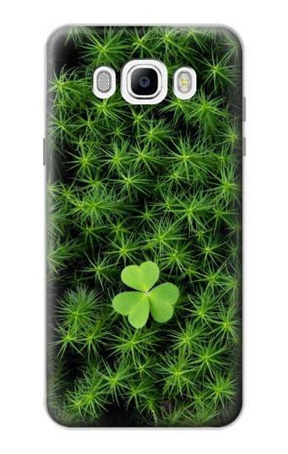 W0358 Clover Lucky Leaf Hard Case and Leather Flip Case For Samsung Galaxy J7 (2016)