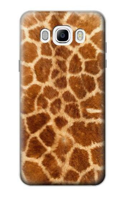 W0422 Giraffe Skin Hard Case and Leather Flip Case For Samsung Galaxy J7 (2016)