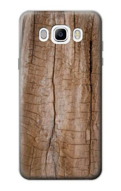 W0599 Wood Graphic Printed Hard Case and Leather Flip Case For Samsung Galaxy J7 (2016)