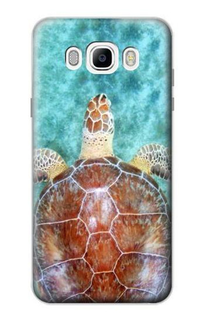 W1424 Sea Turtle Hard Case and Leather Flip Case For Samsung Galaxy J7 (2016)