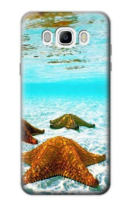 W1679 Starfish Sea Beach Hard Case and Leather Flip Case For Samsung Galaxy J7 (2016)