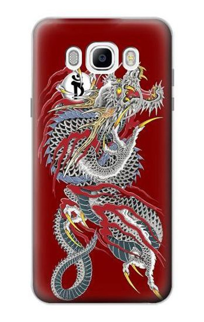 W2104 Yakuza Dragon Tattoo Hard Case and Leather Flip Case For Samsung Galaxy J7 (2016)