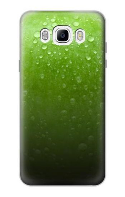 W2475 Green Apple Texture Seamless Hard Case and Leather Flip Case For Samsung Galaxy J7 (2016)