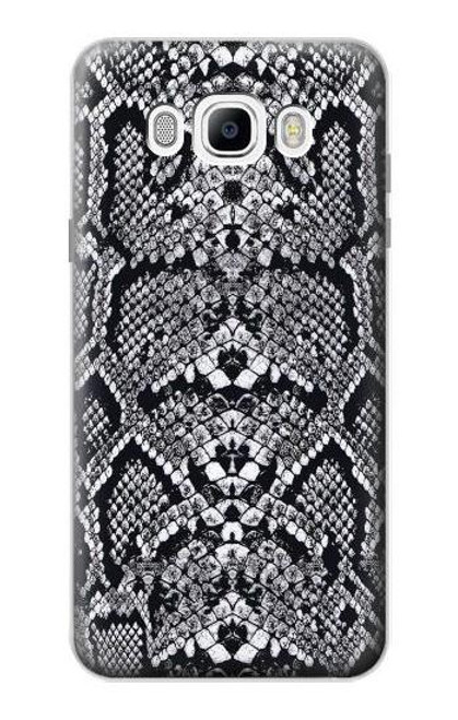 W2855 White Rattle Snake Skin Graphic Printed Hard Case and Leather Flip Case For Samsung Galaxy J7 (2016)