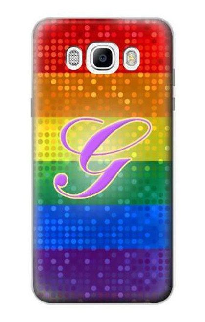 W2899 Rainbow LGBT Gay Pride Flag Hard Case and Leather Flip Case For Samsung Galaxy J7 (2016)