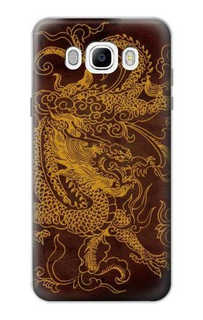 W2911 Chinese Dragon Hard Case and Leather Flip Case For Samsung Galaxy J7 (2016)