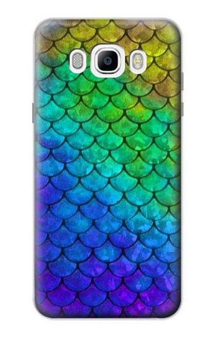 W2930 Mermaid Fish Scale Hard Case and Leather Flip Case For Samsung Galaxy J7 (2016)