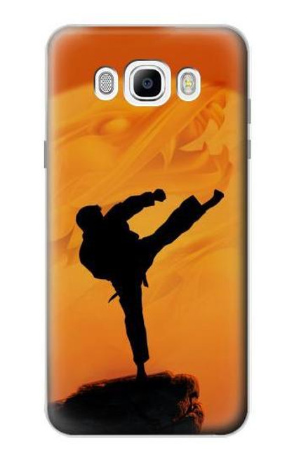 W3024 Kung Fu Karate Fighter Hard Case and Leather Flip Case For Samsung Galaxy J7 (2016)