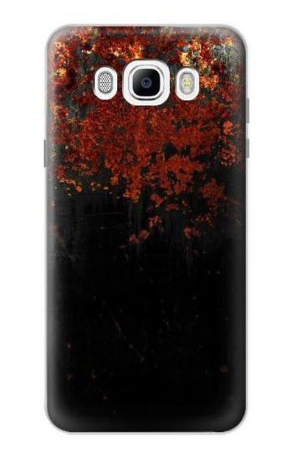W3071 Rusted Metal Texture Graphic Hard Case and Leather Flip Case For Samsung Galaxy J7 (2016)