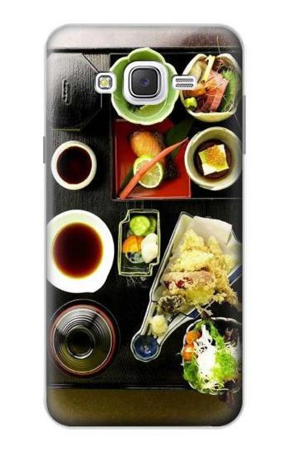 W0627 Japanese Food Hard Case and Leather Flip Case For Samsung Galaxy J7