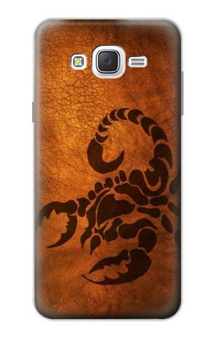 W0683 Scorpion Tattoo Hard Case and Leather Flip Case For Samsung Galaxy J7