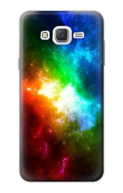 W2312 Colorful Rainbow Space Galaxy Hard Case and Leather Flip Case For Samsung Galaxy J7