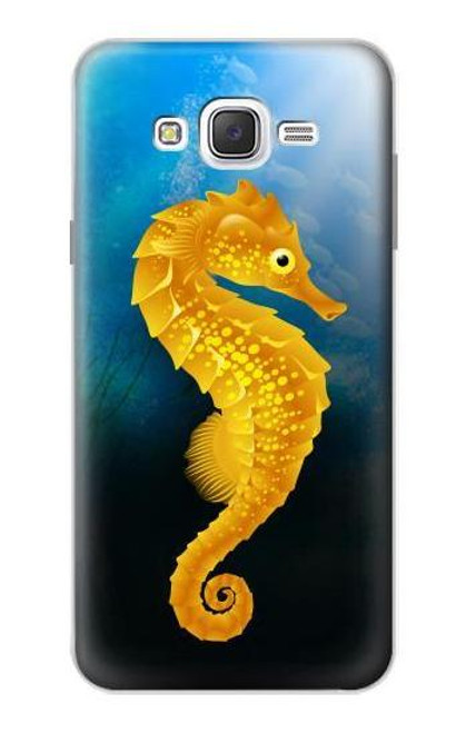 W2444 Seahorse Underwater World Hard Case and Leather Flip Case For Samsung Galaxy J7