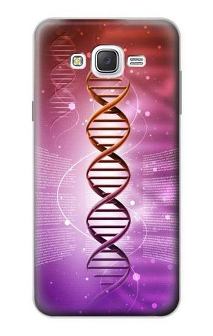 W2573 Dna Genetic Code Hard Case and Leather Flip Case For Samsung Galaxy J7